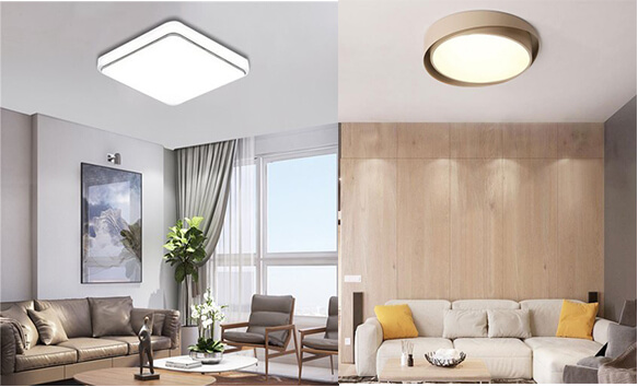 Đèn LED ốp trần phòng khách: Tận hưởng ánh sáng đa dạng và độc đáo với đèn LED ốp trần phòng khách. Thiết kế đơn giản nhưng tinh tế sẽ giúp chiếc đèn này trở thành điểm nhấn thu hút sự chú ý của mọi người. Ánh sáng đồng đều giúp tăng cường tầm nhìn và rõ ràng hơn trong phòng khách. Bạn không chỉ sở hữu một món đồ nội thất đẹp mắt mà còn giúp tiết kiệm điện năng.