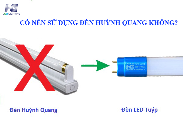 Bộ đèn huỳnh quang nên thay bằng đèn Led