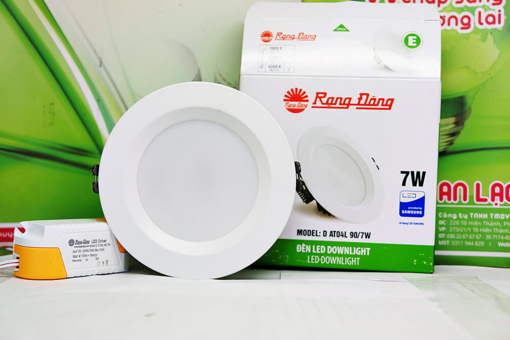 Đèn led âm trần rạng đông