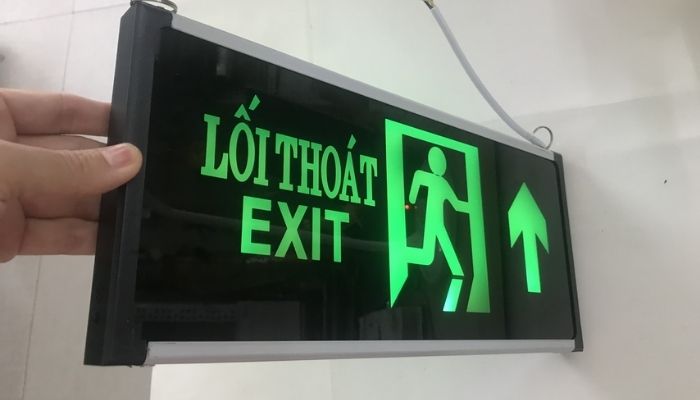 Mẫu đèn exit thoát hiểm